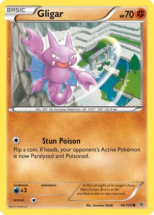 Gligar (36) [XY - Roaring Skies] Reverse Holofoil