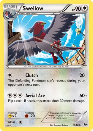 Swellow (71) (71) [XY - Roaring Skies] Reverse Holofoil