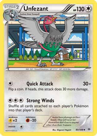 Unfezant (80) (80) [XY - Roaring Skies]