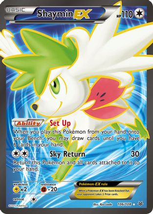 Shaymin EX (106 Full Art) (106) [XY - Roaring Skies] Holofoil