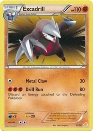 Excadrill (#17 Non-Holo) (17) [BW Trainer Kit: Excadrill & Zoroark]