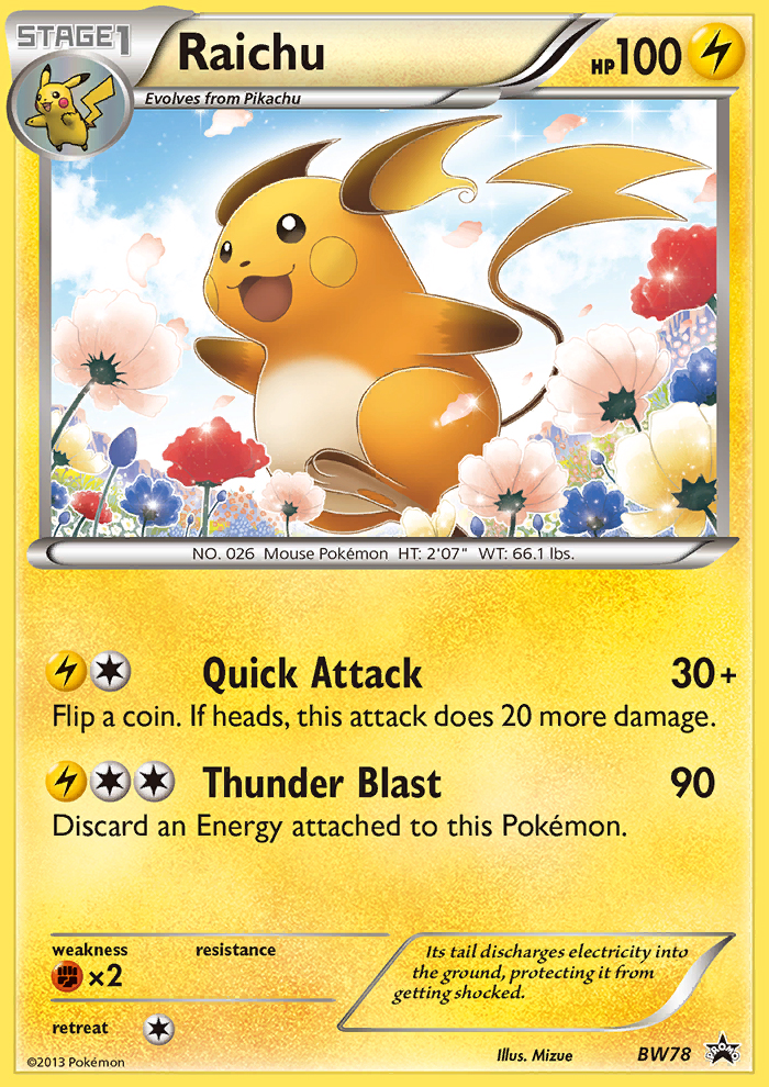 Raichu (BW78) [BW Black Star Promos]