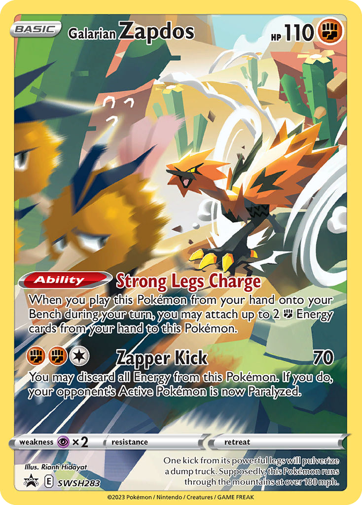 Galarian Zapdos (SWSH283) [SWSH Black Star Promos]