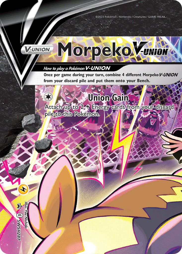 Morpeko V-UNION (SWSH287) [SWSH Black Star Promos]