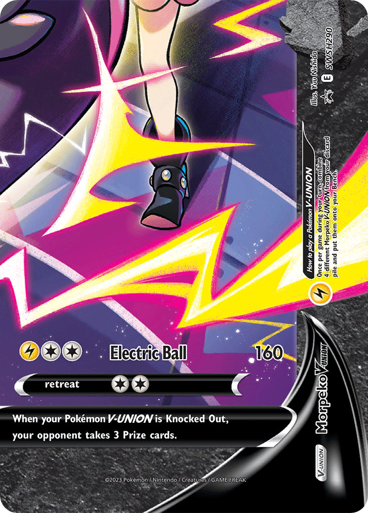 Morpeko V-UNION (SWSH290) [SWSH Black Star Promos]