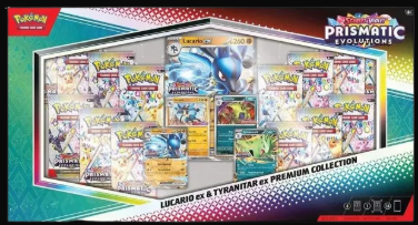 Prismatic Evolutions Lucario ex & Tyranitar ex Premium Collection